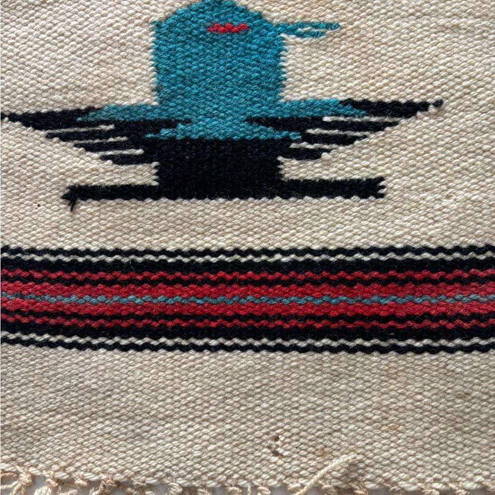 Vintage Handwoven Chimayo Mat